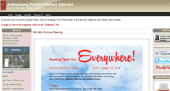 Desktop Screenshot of johnsburglibrary.org